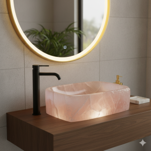 Wash Basin-Rose Quartz